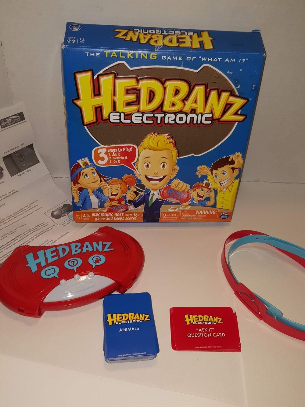 Electronic Talking Hedbanz Board Game Spin Master Complete